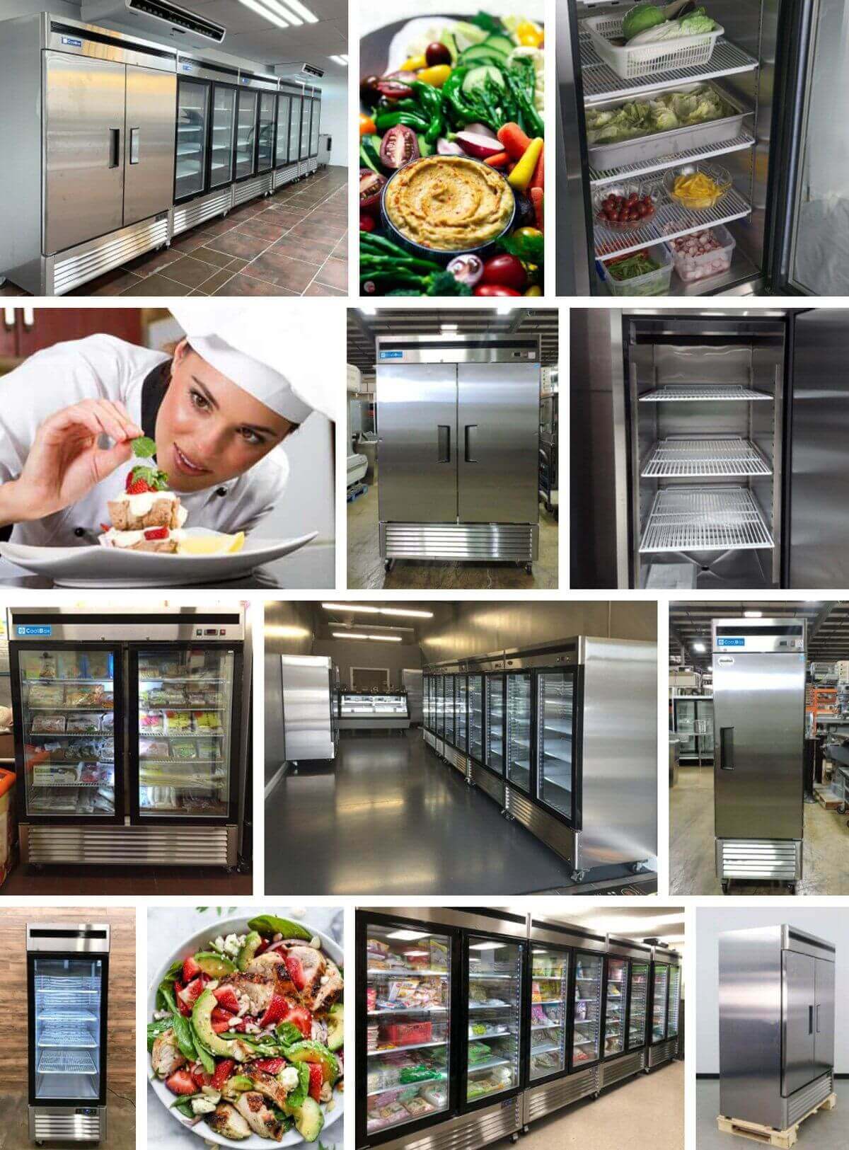 neveras comerciales de stainless steel