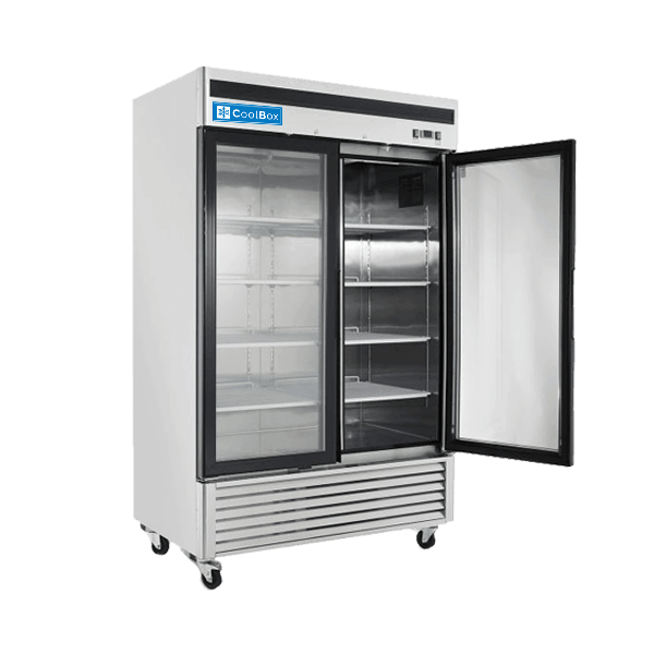 Freezers industriales con puertas de cristal para restaurantes
