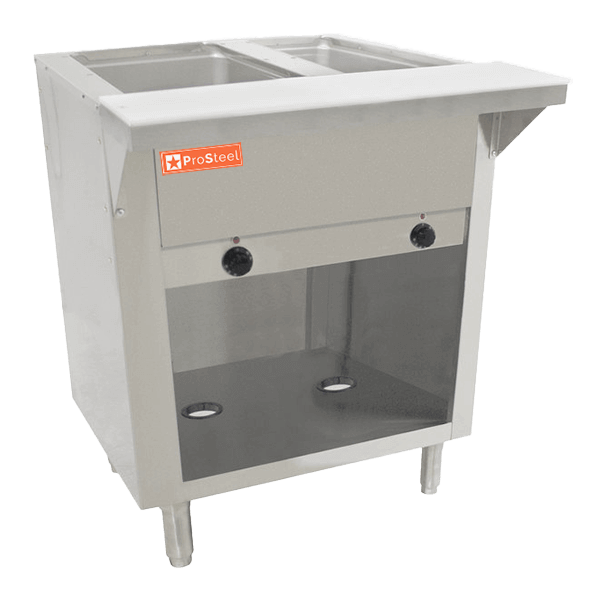 Steam table de 2 huecos